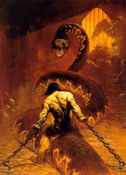 prompthunt: Dragon Pope by Frank Frazetta. Digital Art. HQ